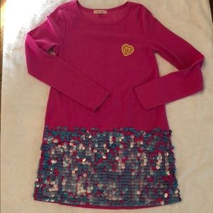 Girls pink top with sequins